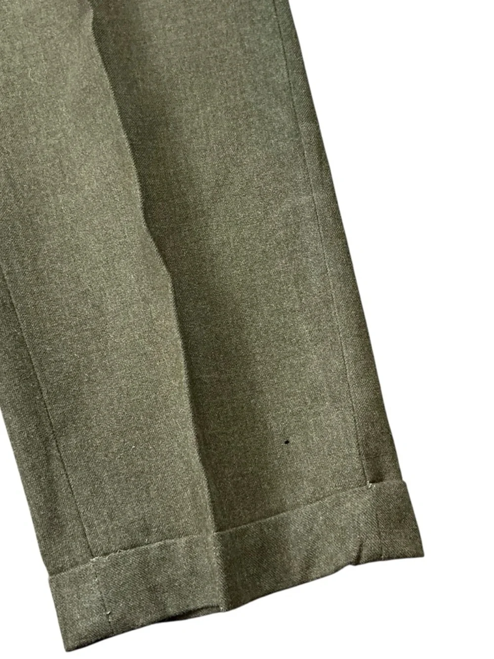 Vintage 1940s US military wool high waist button fly trousers 30x28 USA